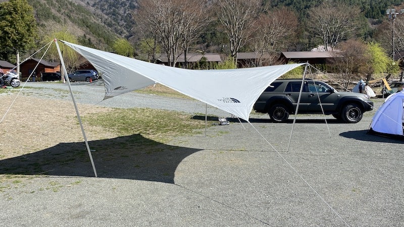 五角形が特徴の美しいタープTHE NORTH FACE「STARP」をレビュー！