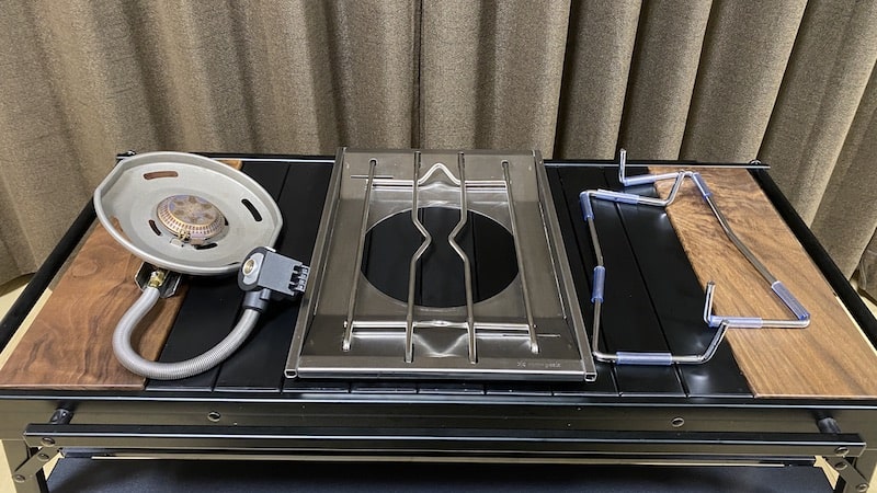 スノーピーク お詫びの品 フラットバーナー専用 リッドトレーブラック