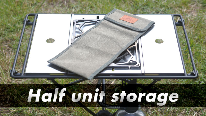 スノーピークIGT規格の天板リッドトレーハーフユニットの収納に困っ