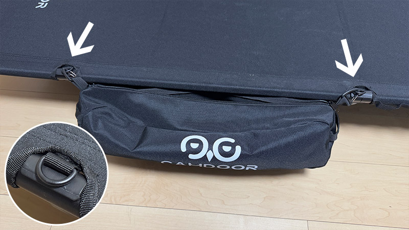 コスパ最強のCAMDOORのコットを使ってみた！軽量なのに寝心地抜群で