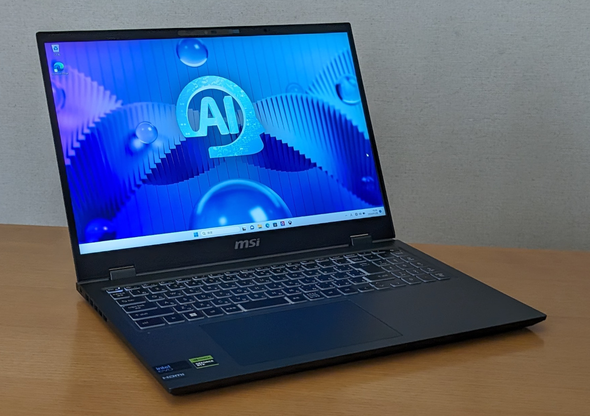 MSI Prestige 16 AI Studio B1V レビュー － Core UltraとGeForce