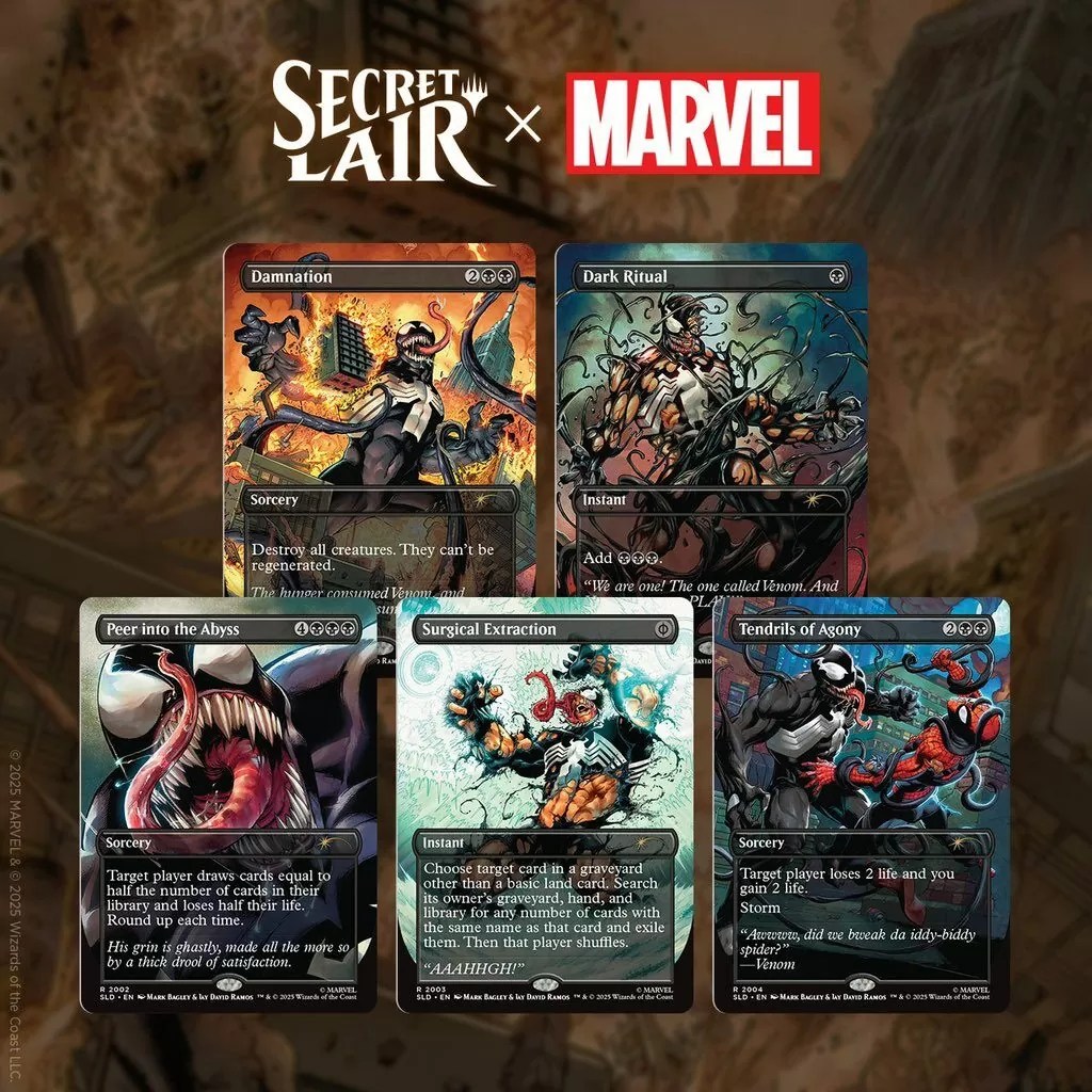 スパイダーマン】SecretLair 商品情報が公開。公式はヴェノム推し？