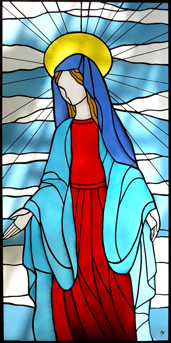 グラス工房達風 | 19027「聖母」