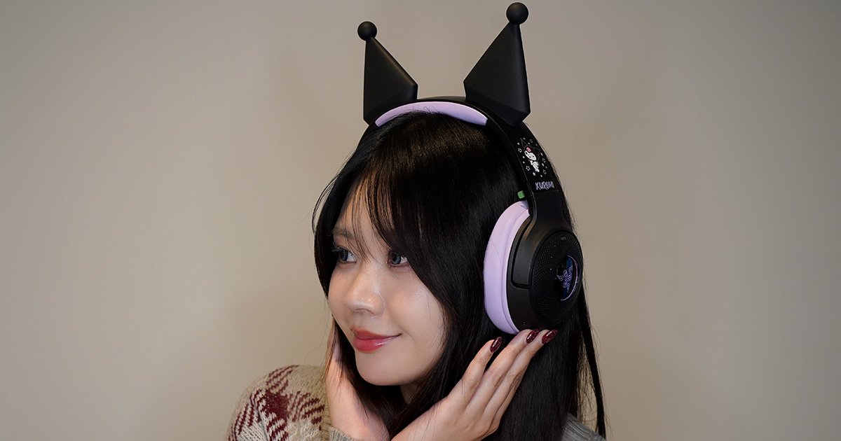 日本未発売！Razer×クロミ「Razer Kraken Kitty V2 BT KUROMI Edition