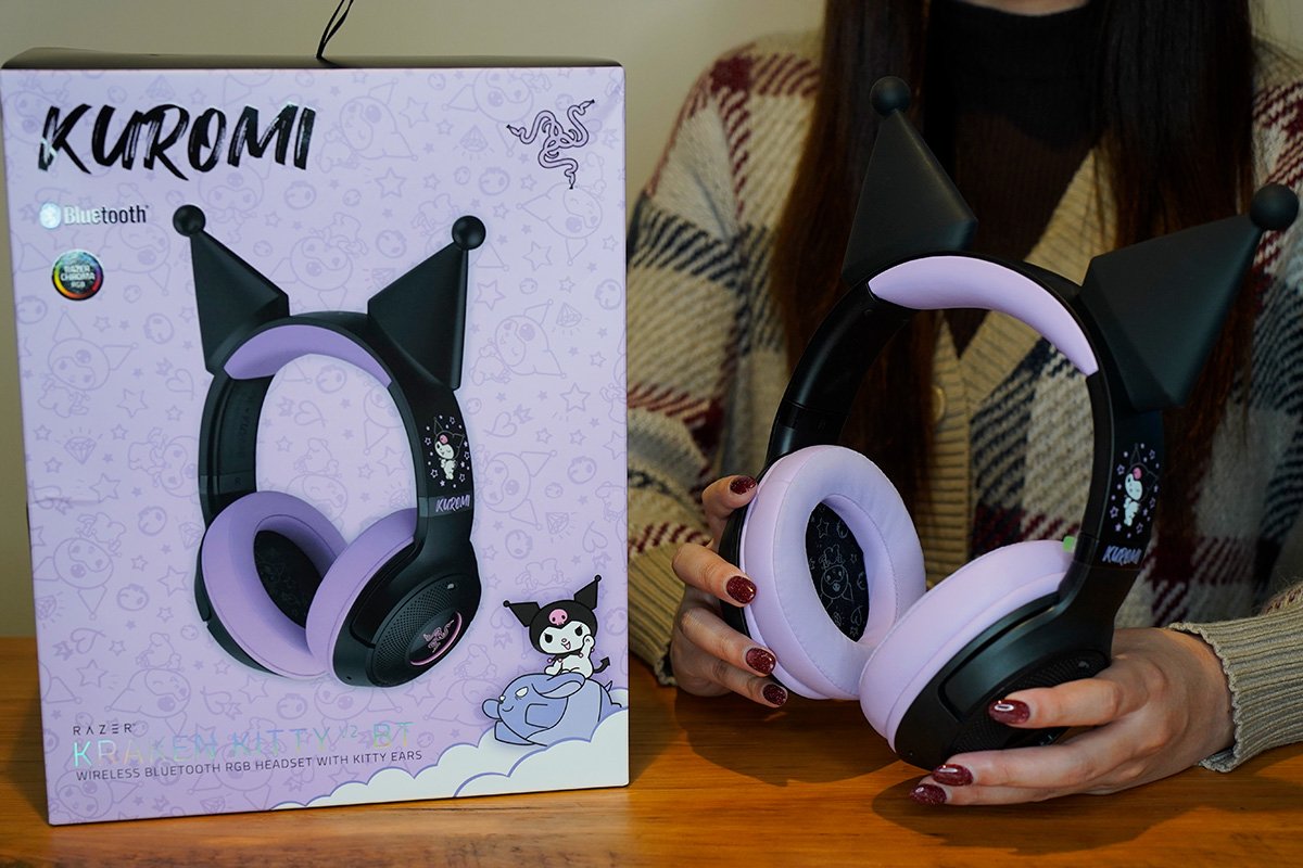 日本未発売！Razer×クロミ「Razer Kraken Kitty V2 BT KUROMI Edition