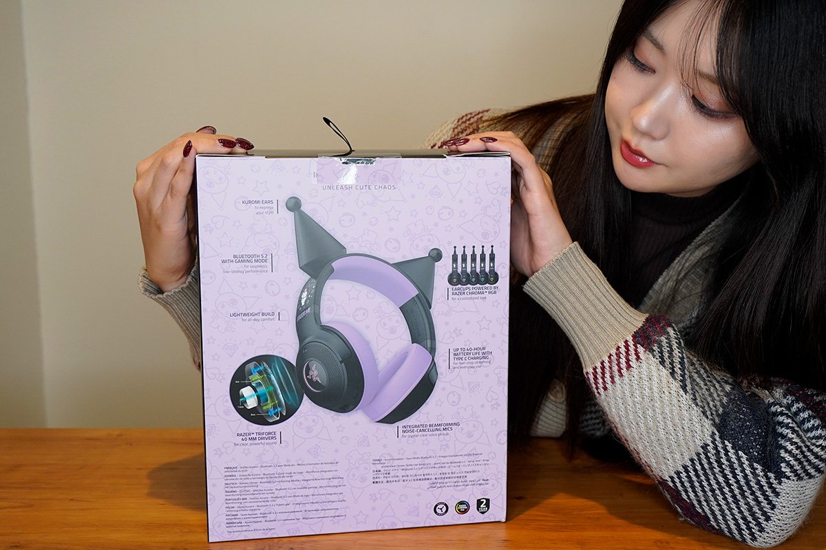 日本未発売！Razer×クロミ「Razer Kraken Kitty V2 BT KUROMI Edition