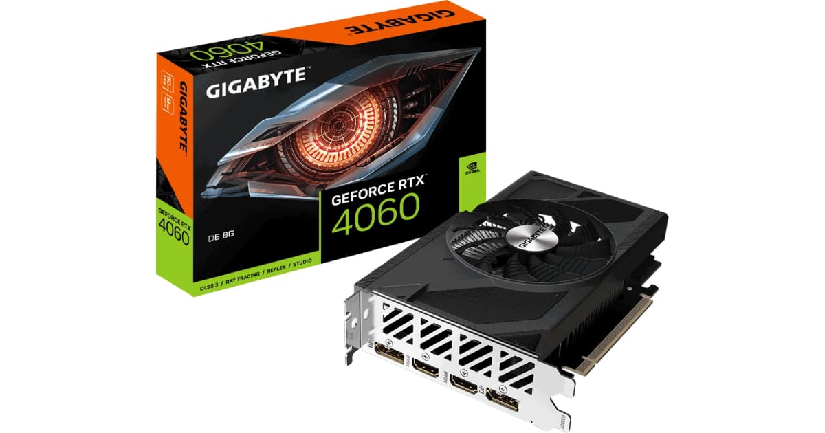 GIGABYTEのシングルファン搭載グラフィックボード「GV-N4060D6-8GD」が