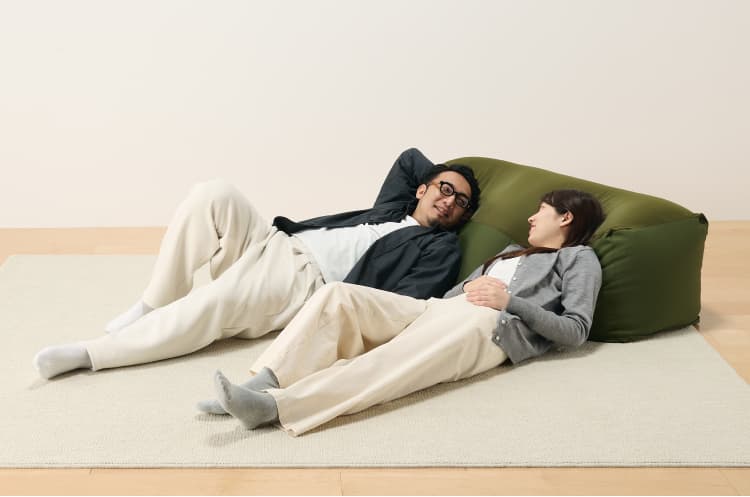 無印良品の「ビーズクッション」は大人も子どももダメにする【3週間