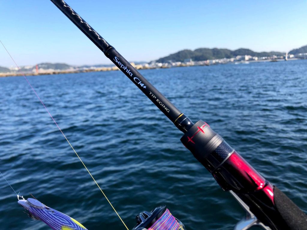 シマノ セフィア CI4+ ティップエギング S68ML-S インプレ。ピタッと