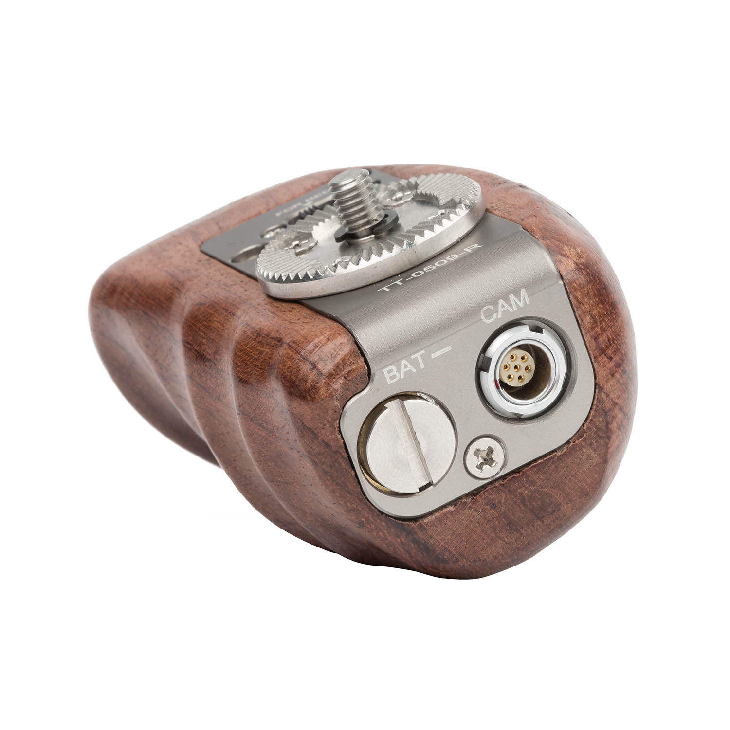 Wooden Right Hand Grip with Record Start/Stop Remote Trigger