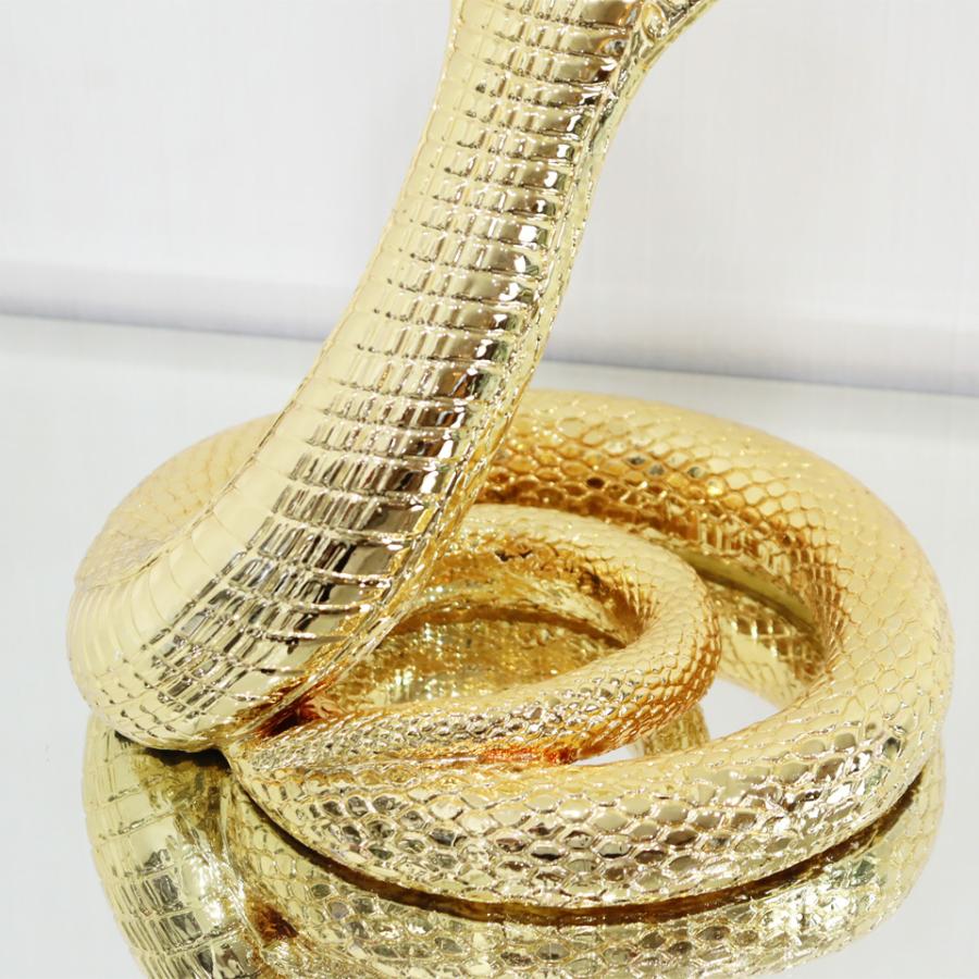 キングコブラ オブジェ ゴールド 毒蛇 ヴァイパー スネーク