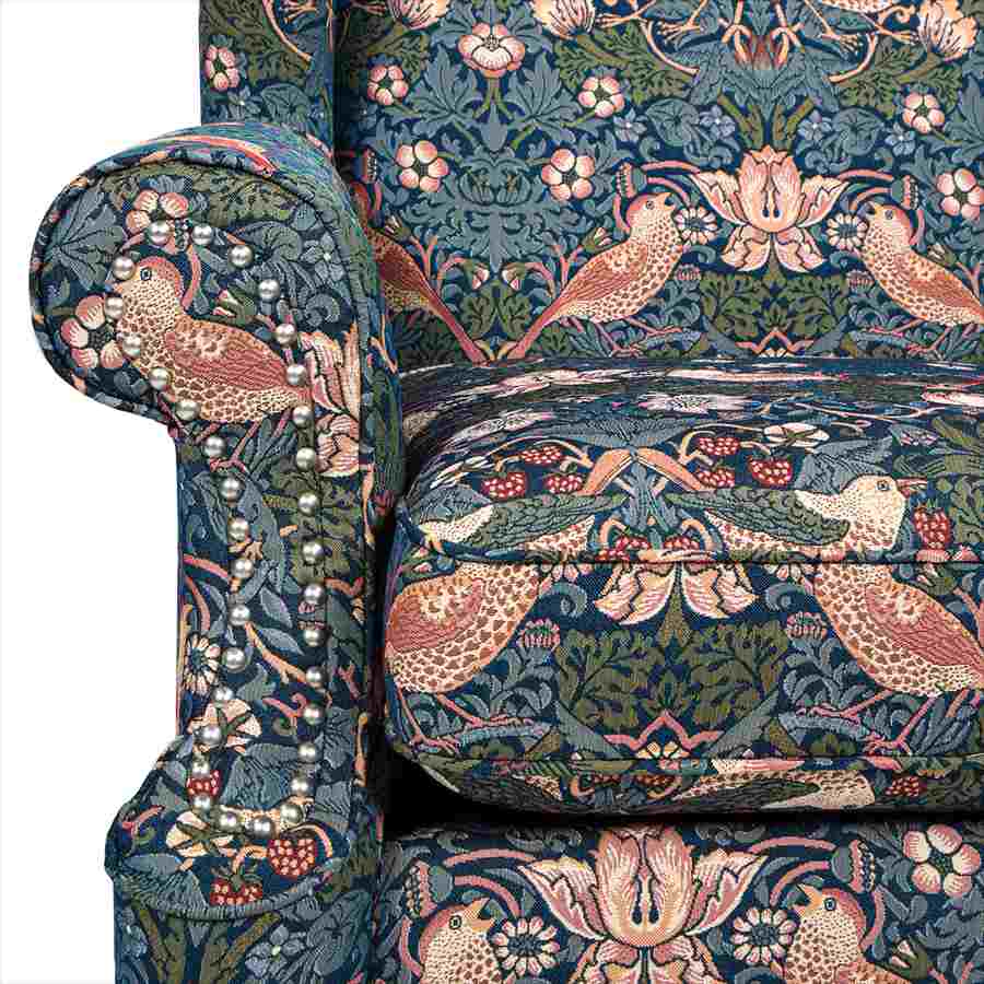 ジェニファーテイラー ウイングチェア 1人掛け ソファー いちご泥棒