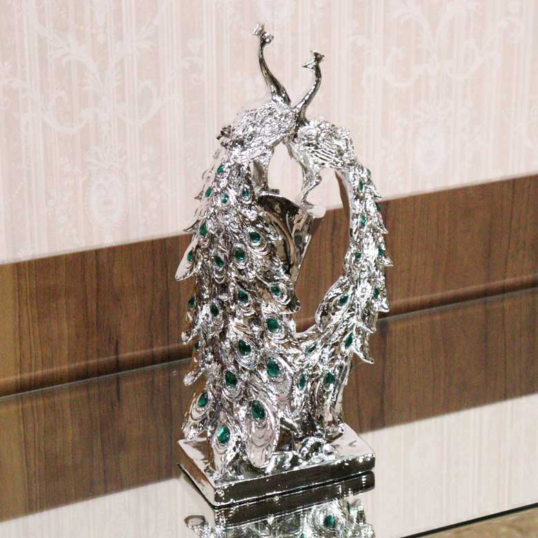 孔雀の置物 オブジェ 風水 縁起物 オーナメント – 輸入家具の