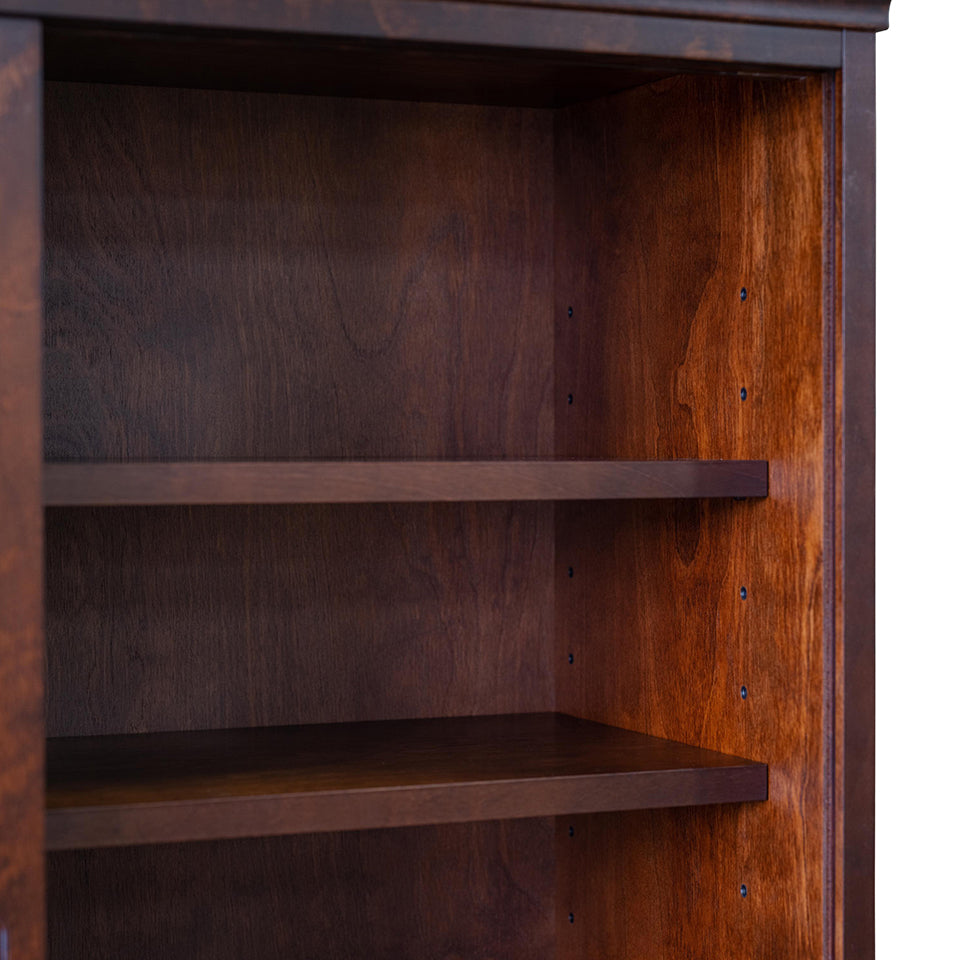 北海道民芸家具 国産家具 W 90cm 食器棚 キャビネット ガラス棚