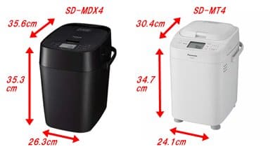 ホームベーカリーSD-MDX4とSD-MT4の違いを比較！ | 通販の人気商品情報