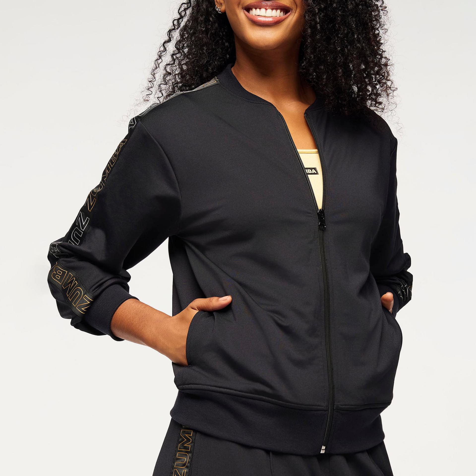 Inspire Your Workout with the Zumba Knit Track Jacket for Women