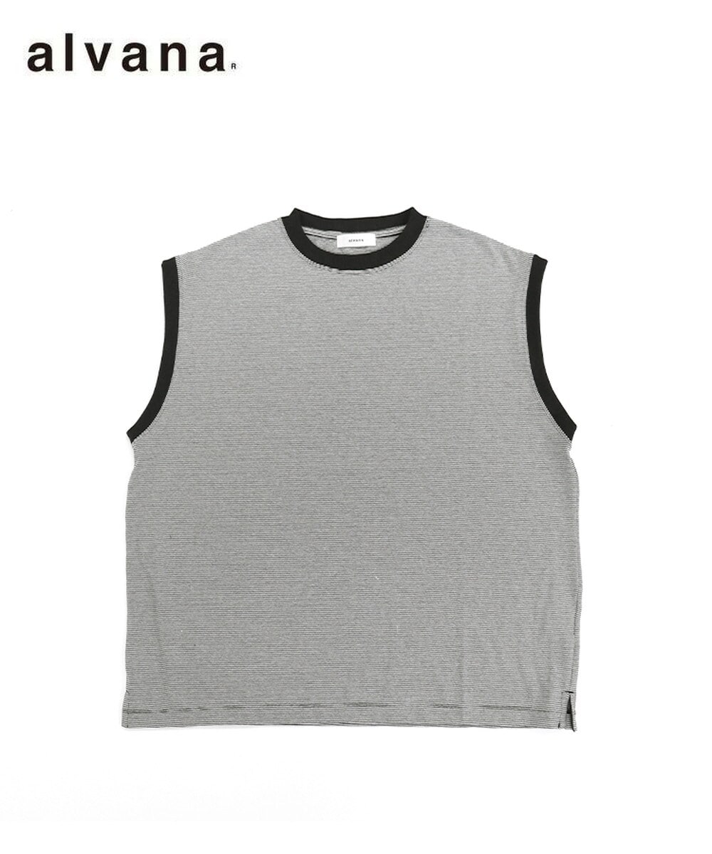 alvana】NARROW BORDER NO SLEEVE TEE SHIRTS | スタイライズ(STYLISE