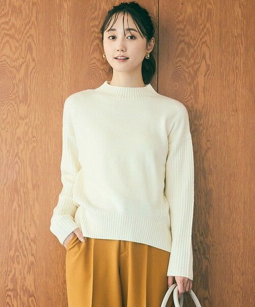 セール】 【洗える】サイドケーブルアンゴラブレンド ニット （ニット