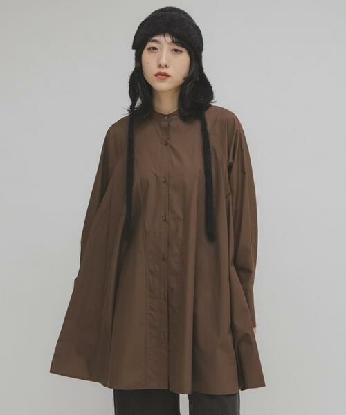 セール】 WIDEフレアミニシャツワンピース （ワンピース）｜KBF