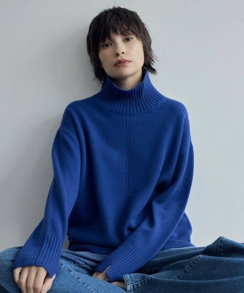 洗える】ソフトカシミヤミックス ハイネックニット （ニット・セーター