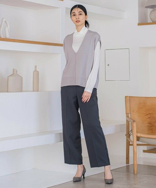 セール】 Vネックニットベスト≪手洗い可能≫ （ニット・セーター