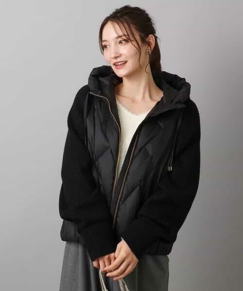 ニットスリーブダウンブルゾン （ダウンジャケット・ベスト）｜MK