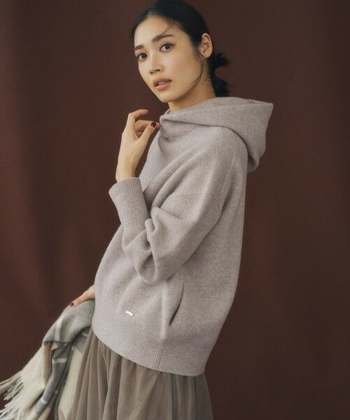 セール】 フェルト ニットパーカー （パーカー）｜23区 / ニジュウ