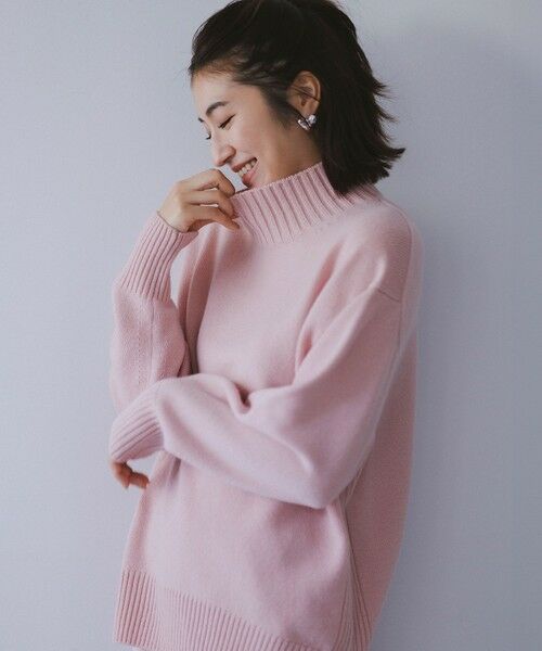 洗える】カシミヤブレンド ハイネック ニット （ニット・セーター