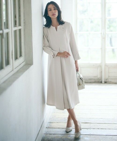 セール】 【VERYコラボ 】トリアセダブルジョーゼット ワンピース