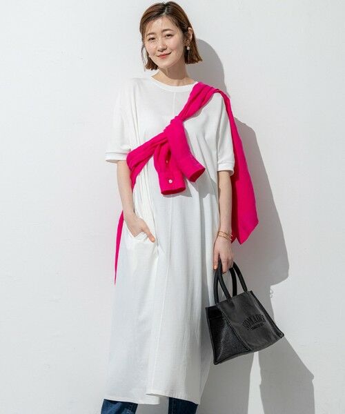 セール】 【SLOW/一部店舗限定】MVSコットン T ワンピース （ロング