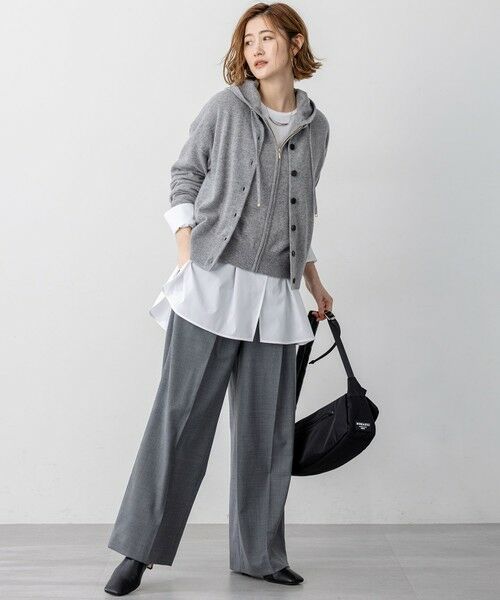 見上愛さん着用/STORY掲載】ピュアカシミヤ クルーネック カーディガン