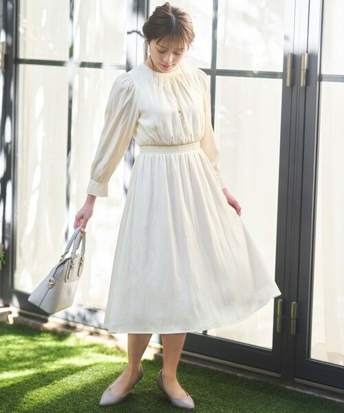 セール】 【低身長企画】フェミニンギャザー ワンピース （ロング