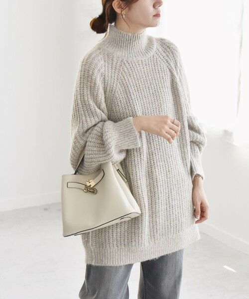 セール】 quaranciel:〈手洗い可能〉ラメ リリヤーン タートルネック