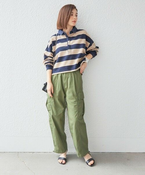 セール】 【SHIPS別注】SPORT CLAD:〈洗濯機可能〉ボーダー ショート