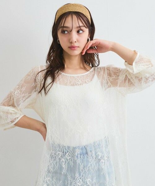 セール】 シアーストレッチレースワンピース≪洗濯機で洗える