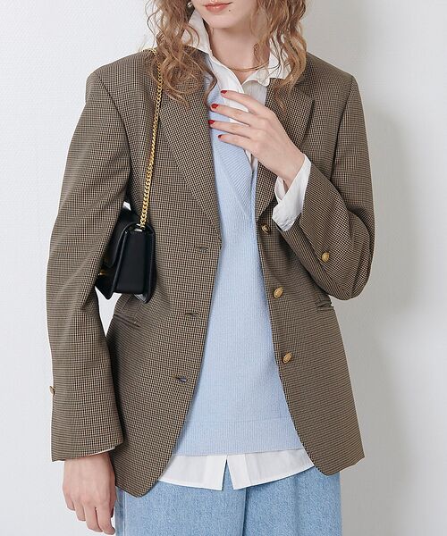 セール】 チェックビックジャケット （テーラードジャケット）｜Rouge