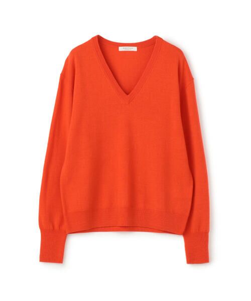 セール】 プレーンウール Vネックプルオーバー （ニット・セーター