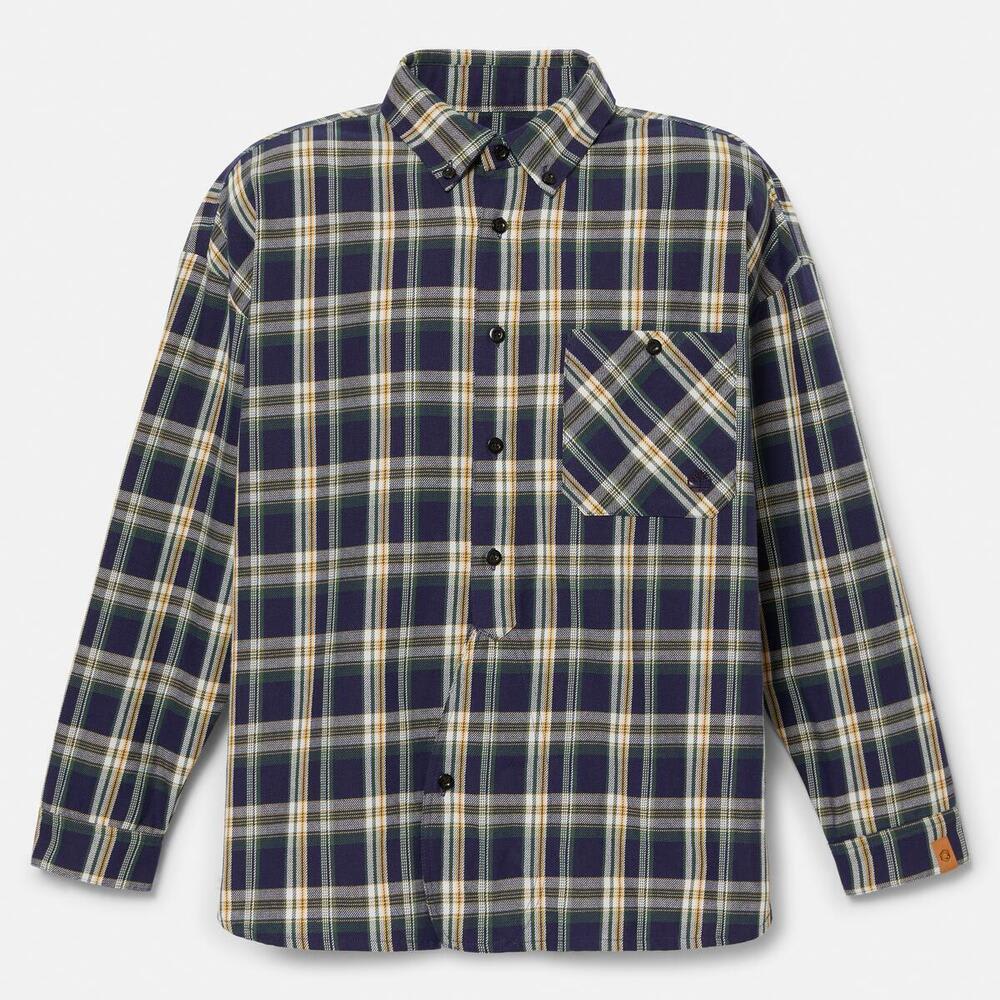 TOKYO DESIGN COLLECTIVE】ヤーン ダイ プレイド 長袖 シャツ ユニ