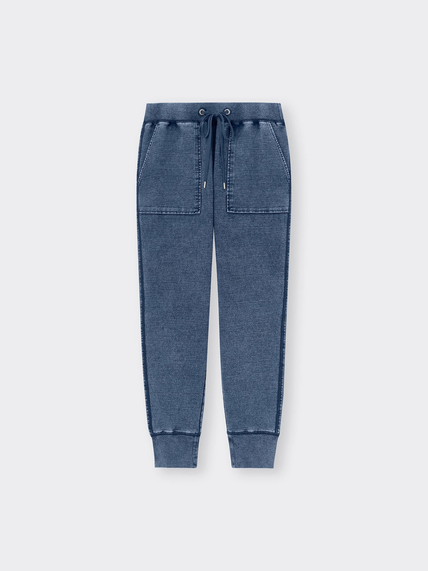 GU公式 | デニムスウェットイージーパンツ+X