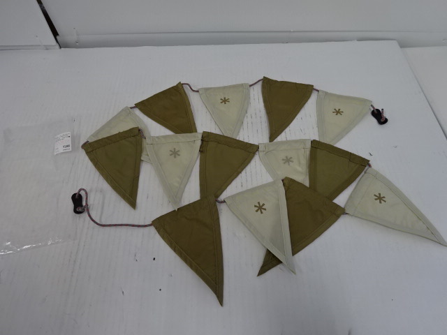 フラッグガーランド カーキ＆アイボリー UG-441 | アウトドア用品