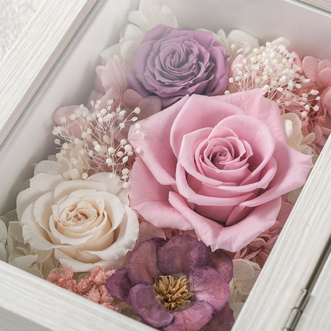 メモリアル・フォトフレーム ピンクローズ | 弔電商品 | 【電報