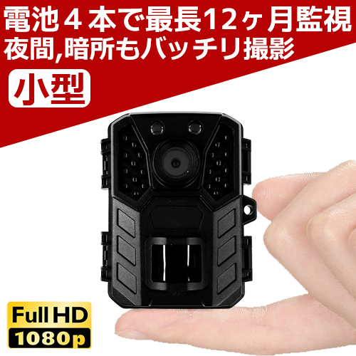 dショッピング |防犯カメラ トレイルカメラ 屋外 小型 家庭用 電源不要