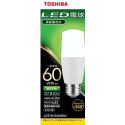 ヨドバシ.com - 東芝 TOSHIBA 一般電球形LED電球 60W形相当 配光角300