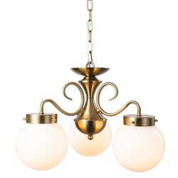 ヨドバシ.com - オーブ ORRB シャンデリア 3灯 ホワイト 白熱電球付属