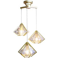 ヨドバシ.com - オーブ ORRB ペンダントライト 3灯 ゴールド ※電球付属