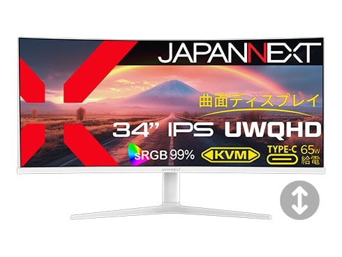 ヨドバシ.com - JAPANNEXT ジャパンネクスト 湾曲ウルトラワイド液晶