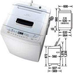 ヨドバシ.com - 東芝 TOSHIBA 洗濯機 AW-70DB-W 通販【全品無料配達】