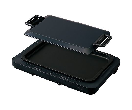 受注停止】4-2706-01 左右温調ホットプレート 平面プレート ブラック