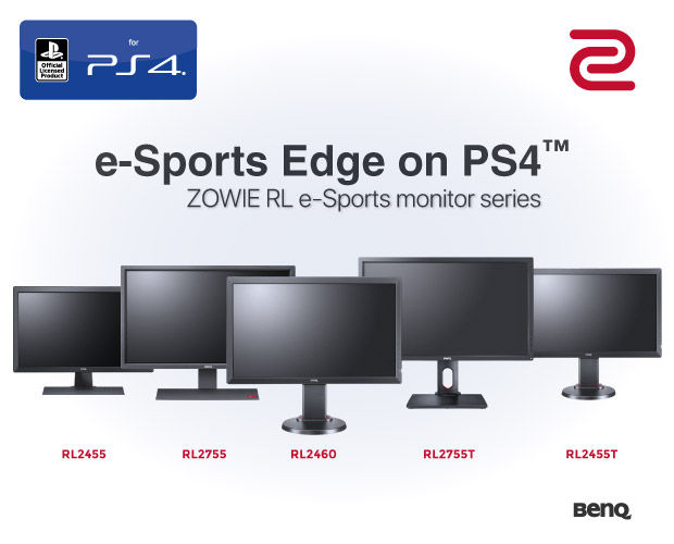 ZOWIE RL e-Sports Monitor Series for PlayStation®4 | BenQ CEE