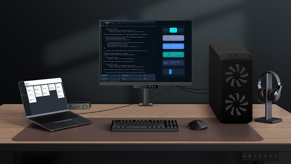 RD280UA｜28.2インチ 4K+ BenQプログラミングモニター モニターアーム